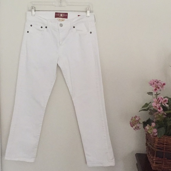 Lucky Brand white cropped jeans - Picture 2 of 12